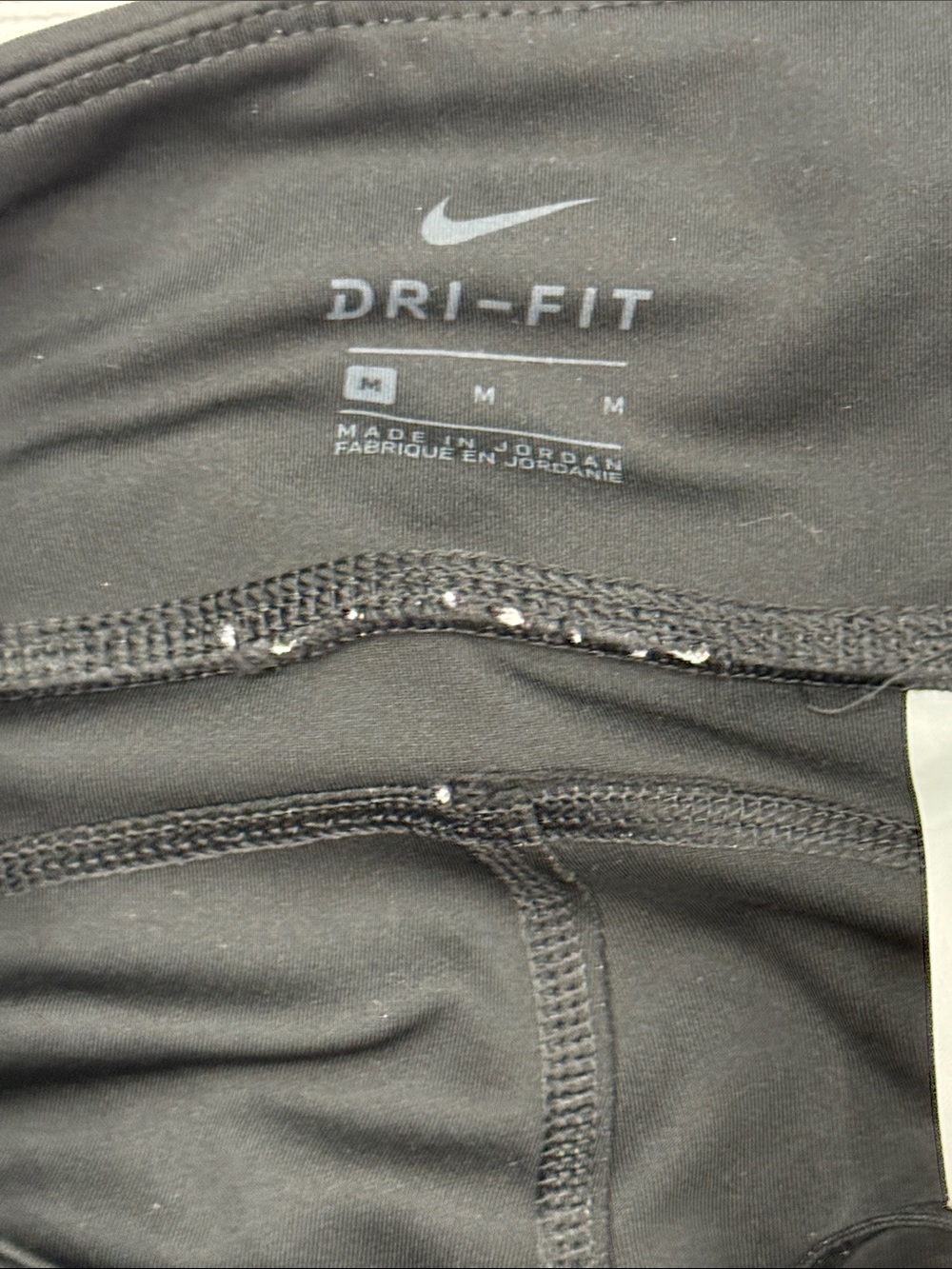 Nike Dri-FIT Black Cropped Athletic Leggings Women’s Medium - Picture 2 of 4